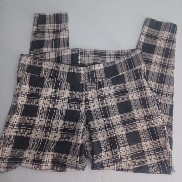 Torrid Plaid Leggings Pink/gray Sz L OX - Picture 2 of 5